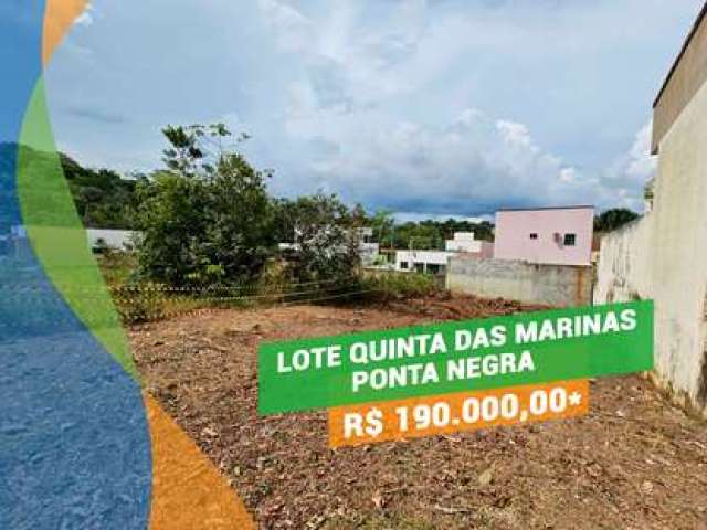 Terreno condomínio Quinta das Marinas 250m² Ponta Negra