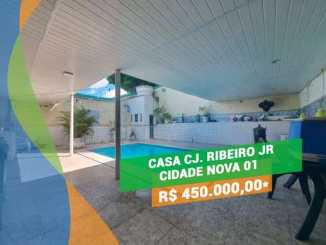 Casa c/ 3 Suítes e piscina Cj. Ribeiro Jr