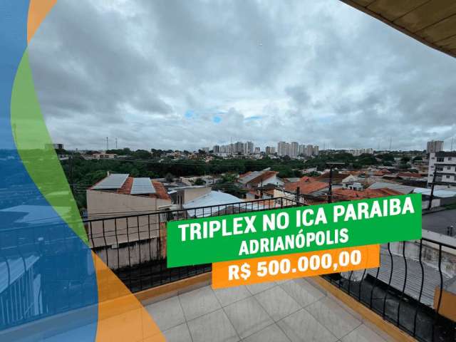 Triplex c/ 5Qts/1St e Varanda - Ica Paraíba