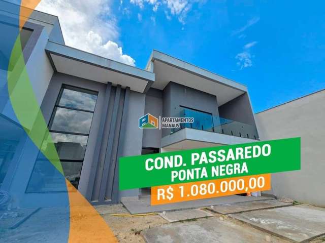 Casa em condomínio fechado com 3 quartos à venda na Avenida do Turismo, Ponta Negra, Manaus, 250 m2 por R$ 1.080.000