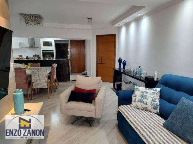 Apartamento com 3 vagas de garagem, 3 dormitórios (suítes) próximo da Avenida Portugal. Segurança 24 horas - Jardim Bela Vista - Santo André/SP