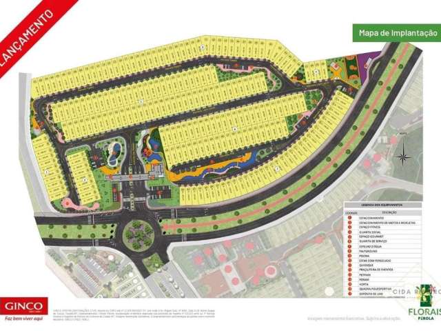 Terreno de 180 m² à venda no Condomínio Florais Pérola