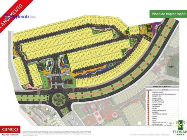 Terreno de 180 m² à venda no Condomínio Florais Pérola