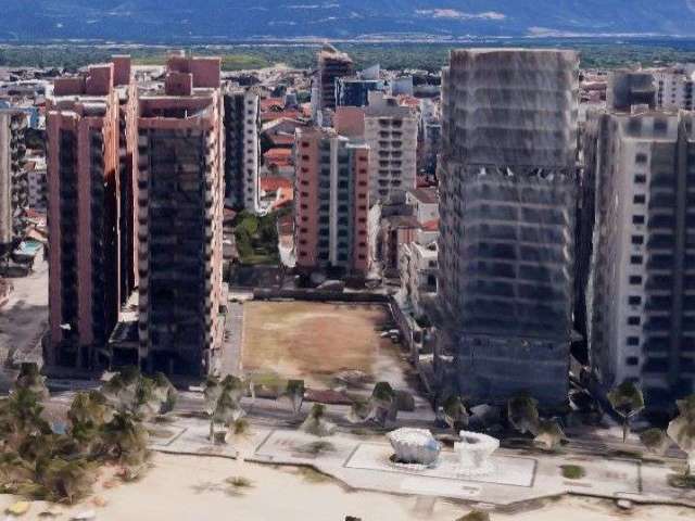 Frente mar ou Pé na Areia, terreno de 2.236m² - Guilhermina - Praia Grande