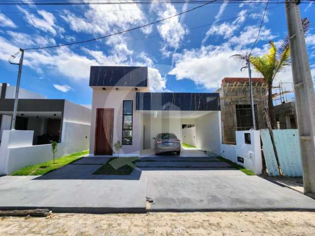 Casa térrea recém-construída à venda em condomínio pé na areia na Barra dos Coqueiros