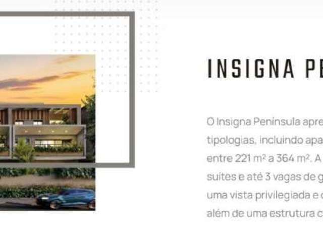 Barra da Tijuca - Insigna Península - Mansões Suspensas 3 e 4 Quartos- Lançamento!