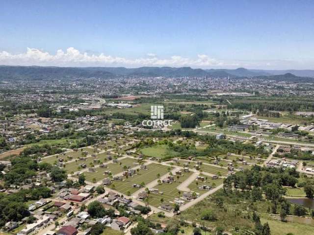 Terreno de esquina com 200,63m² no loteamento Terras de Humaitá