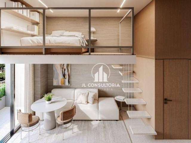 Loft com 1 dormitório à venda, 28 m² por R$ 354.714 - Portão - Curitiba/PR