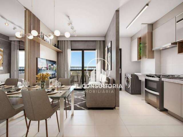 Apartamento com 2 dormitórios à venda, 55 m² por R$ 401.990,00 - Lindóia - Curitiba/PR