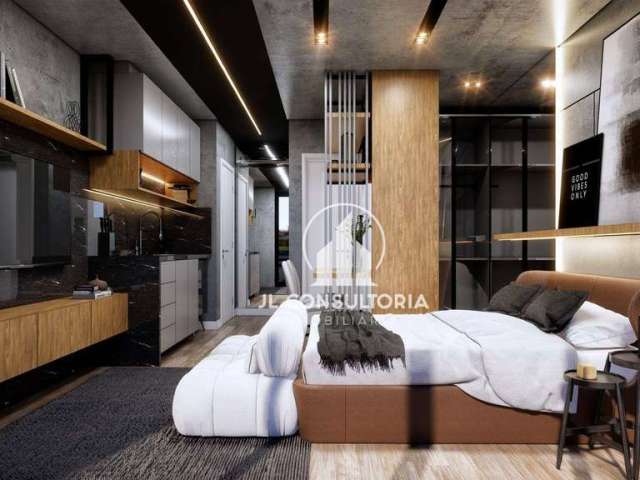 Studio com 1 dormitório à venda, 22 m² por R$ 310.000,00 - Alto da Rua XV - Curitiba/PR