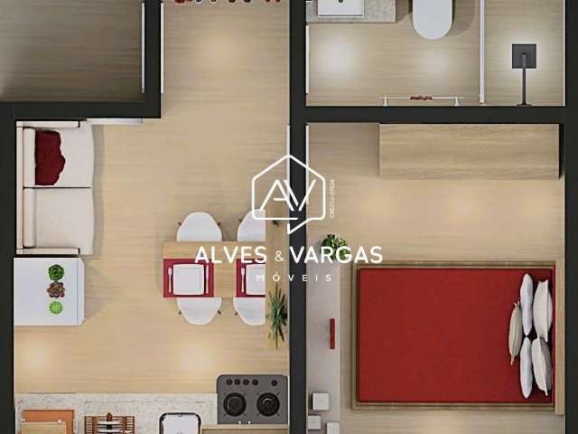 Apartamento com 1 quarto à venda na São Bartolomeu, 266, Cajuru, Curitiba por R$ 169.000