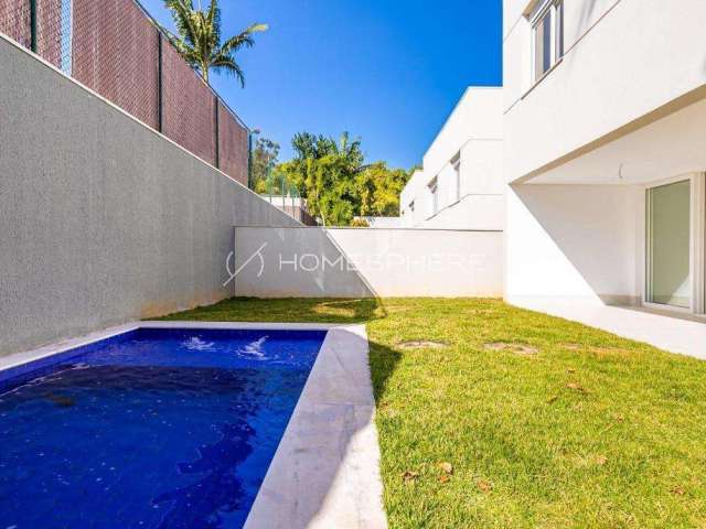 Hípica Garden | Casa nova em condomínio fechado, 398 m², amplo jardim privativo com piscina, 4 suítes e 5 vagas. Rua Manoel Ribeiro da Cruz, 200