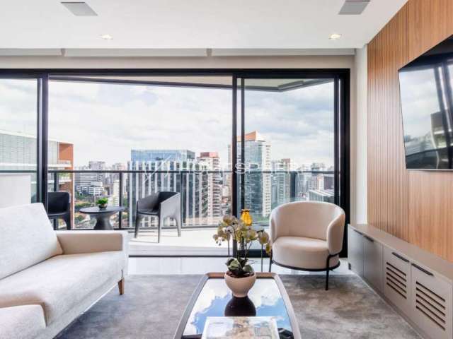 VN Millennium Faria Lima Rua Chilon, 184. Apartamento à venda Vila Olímpia, 2 quartos, sendo 2 suítes, 104m², duplex, reformado, mobiliado e decorado, 2 vagas e lazer no VN Faria Lima Rua Chilon 184