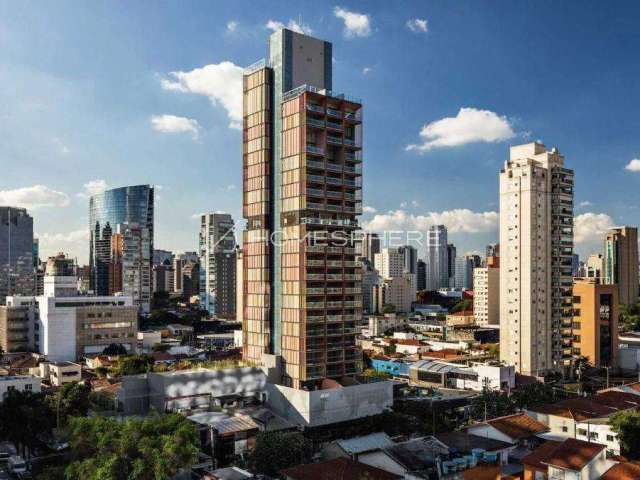 Forma Itaim | Huma R. Min. Jesuíno Cardoso, 148. Cobertura à venda Itaim Bibi, 3 quartos, sendo 1 suíte, 180m², mobiliada e decorada por Lethícia Panossian, 3 vagas e lazer no Condomínio Edificio Form