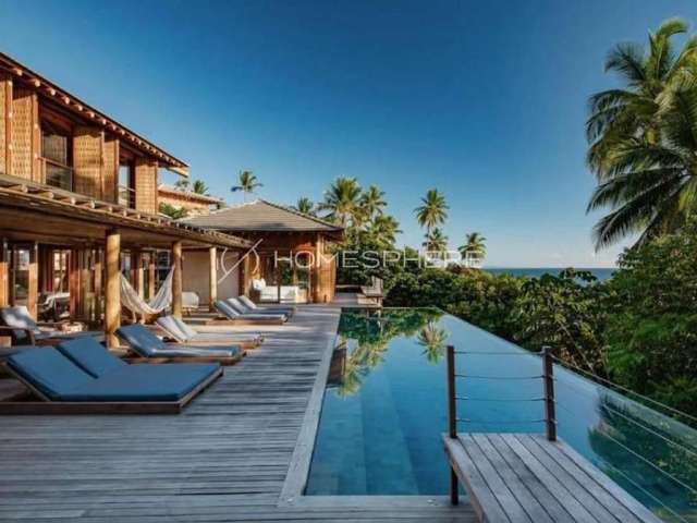 Estâncias Fasano em Trancoso Bahia Casa de condomínio com 550 m², 5 quartos sendo 5 suítes à venda em Trancoso, frente mar na Praia de Itapororoca e ao lado do Hotel Fasano