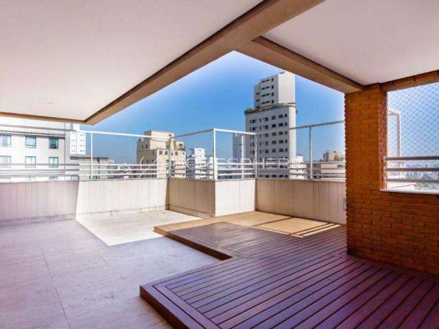 Edificio Le Locle Jardim Paulista Alameda Campinas, 1446. Cobertura duplex à venda em Jardim Paulista, 440 m², 4 suítes, terraço com jacuzzi, 8 vagas e lazer completo no condomínio Le Locle