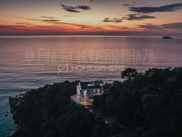 Ponta das Toninhas | Ubatuba | Praia das Toninhas - Casas de Condomínio à Venda com vista para o mar, 6 suítes, 1200 m², piscina e área gourmet na ponta da península Ponta das Toninhas, Ubatuba - SP