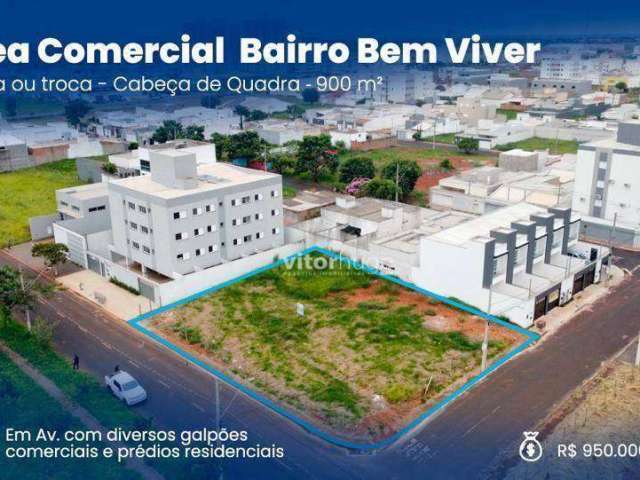 Área à venda, 900 m² por R$ 950.000,00 - Loteamento Vida Nova - Uberlândia/MG