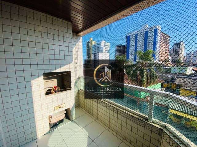 Apartamento com 2 dormitórios à venda, 68 m² por R$ 465.000,00 - Vila Guilhermina - Praia Grande/SP