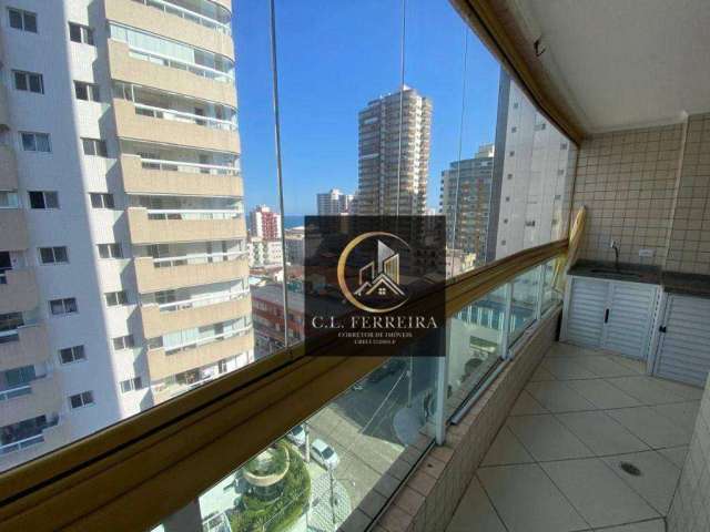 Apartamento com 3 dormitórios à venda, 100 m² por R$ 650.000,00 - Tupi - Praia Grande/SP