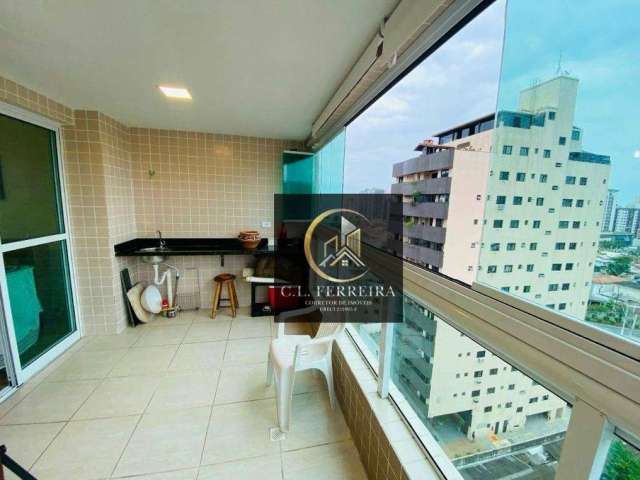 Apartamento com 2 dormitórios à venda, 70 m² por R$ 570.000,00 - Canto do Forte - Praia Grande/SP