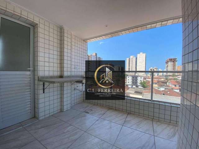 Apartamento com 2 dormitórios à venda, 62 m² por R$ 395.000,00 - Vila Guilhermina - Praia Grande/SP