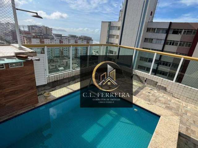 Cobertura com 3 dormitórios à venda, 171 m² por R$ 1.200.000,00 - Tupi - Praia Grande/SP