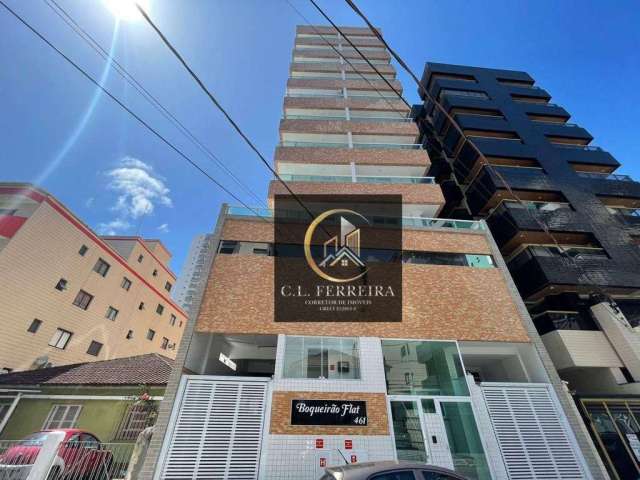 Apartamento tipo Flat com 1 dormitório à venda, 41 m² por R$ 245.000 - Boqueirão - Praia Grande/SP