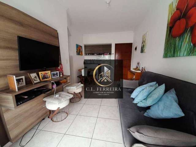 Apartamento com 1 dormitório à venda, 47 m² por R$ 299.000,00 - Vila Guilhermina - Praia Grande/SP