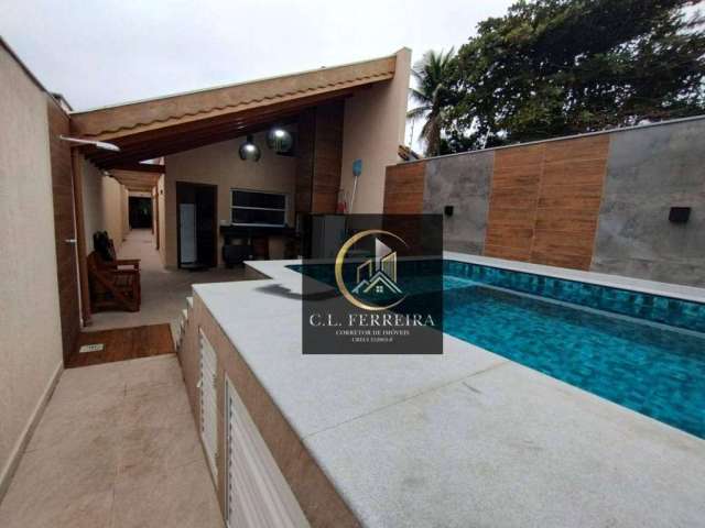 Casa com 3 dormitórios à venda, 98 m² por R$ 490.000 - Maracanã - Praia Grande/SP