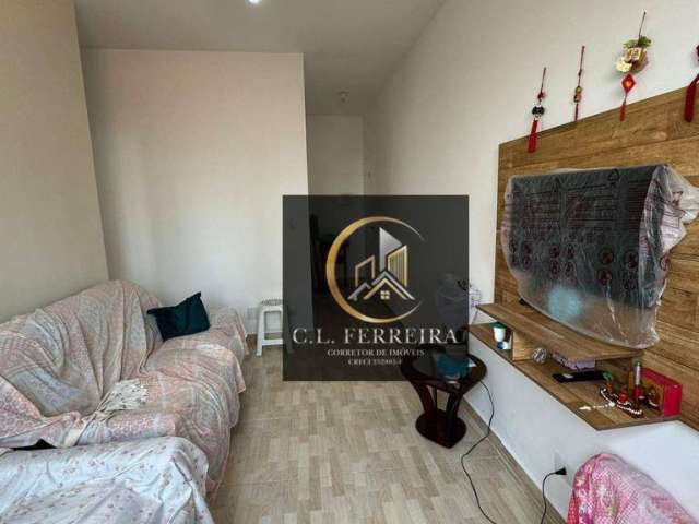 Apartamento mobiliado com 1 dormitório à venda, 48 m² por R$ 200.000 - Tupi - Praia Grande/SP