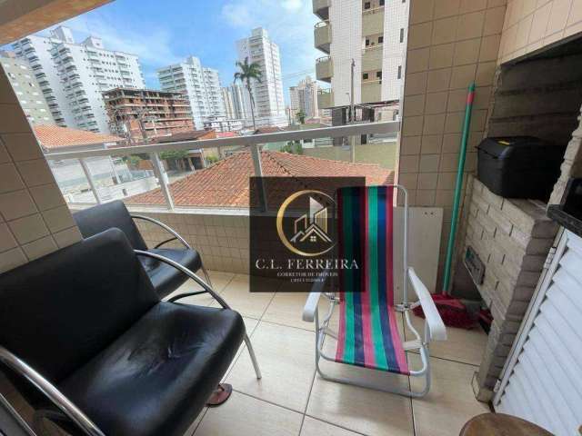 Apartamento com 2 dormitórios à venda, 66 m² por R$ 365.000,00 - Aviação - Praia Grande/SP