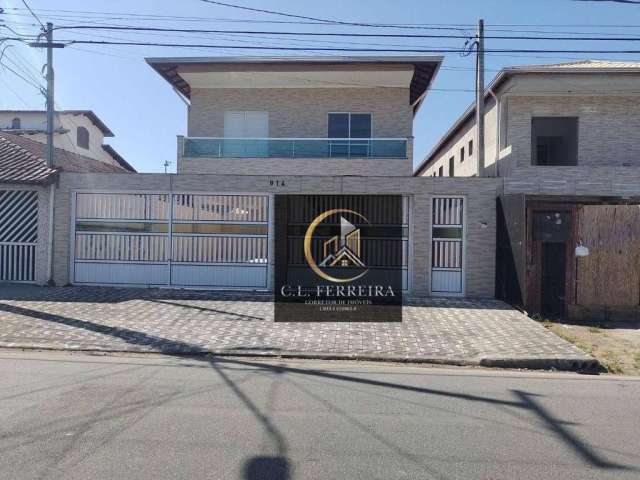 Casa com 2 dormitórios à venda por R$ 300.000,00 - Maracanã - Praia Grande/SP