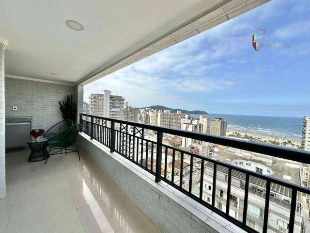 Apartamento em Praia Grande com 2 Dormitórios Vista Mar à venda Vila Guilhermina