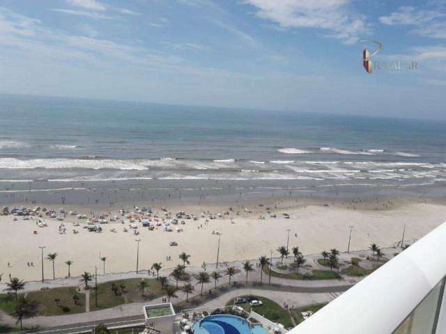 Apartamento FRENTE MAR  com 3 dormitórios, com geradores em todos os andares e elevadores , Vista livre , Vila Mirim - Praia Grande - Sao Paulo