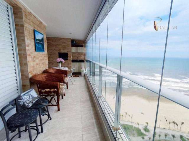 Apartamento em Resort Pé na areia com 3 dormitórios à venda, 98 m² por R$ 900.000 - Mirim - Praia Grande/SP