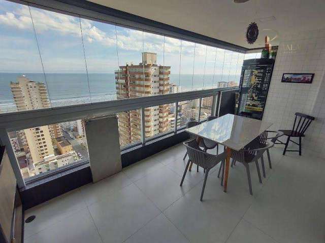 Apartamento a Venda na Vila Tupi com 3 Dormitórios Varanda Gourmet Vista Mar Churrasqueira à Carvão Aceita Financiamento Bancário Praia Grande