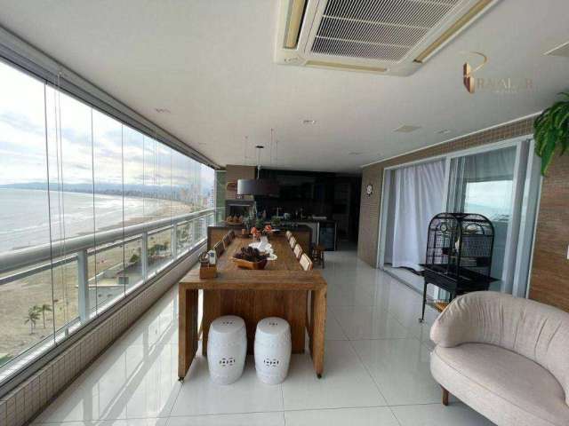 Apartamento em Praia Grande de Alto Padrão com 4 Dormitórios Frente Mar Canto do Forte