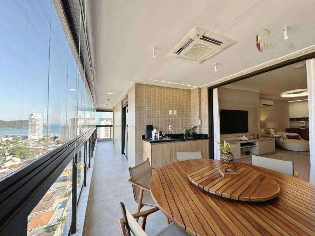 Apartamento em Praia Grande com 3 Dormitórios Alto Padrão Vista Mar