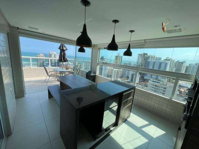 Cobertura Duplex à Venda em Praia Grande com 4 Dormitórios Mobiliada e Vista Mar