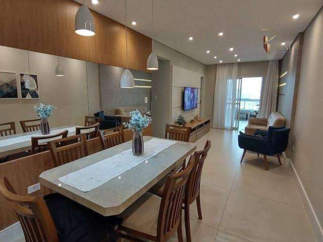 Apartamento em Praia Grande com 3 Dormitórios mobiliado 2 Vagas Canto do Forte