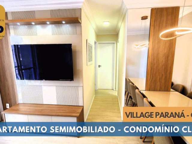 Apartamento com CLOSET, decorado, no 5° andar Village Paraná