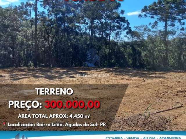 Terreno à venda em Agudos do Sul/PR