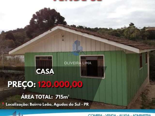 Casa à venda no bairro Leão - Agudos do Sul/PR