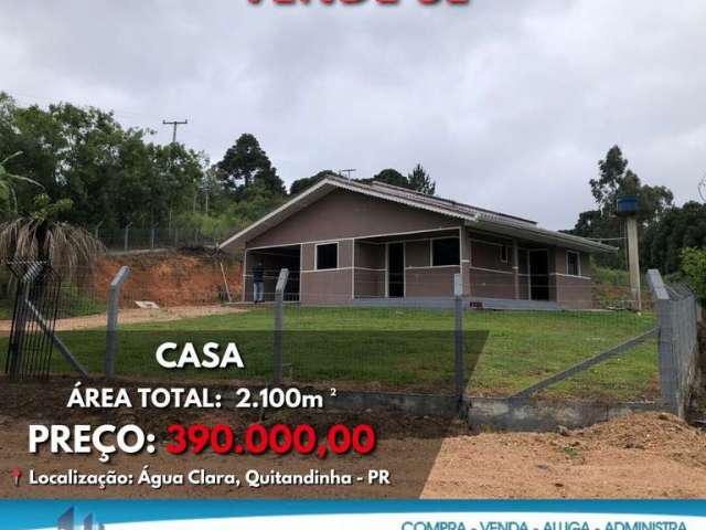 Casa à venda no bairro Zona Rural - Quitandinha/PR