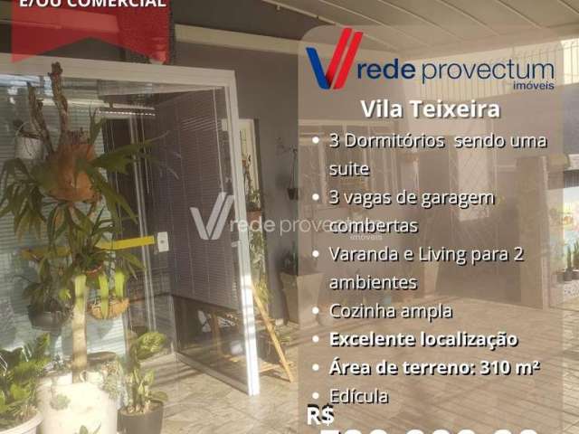 Casa comercial com 3 salas à venda na Rua Joaquim Vilac, 551, Vila Teixeira, Campinas, 152 m2 por R$ 700.000