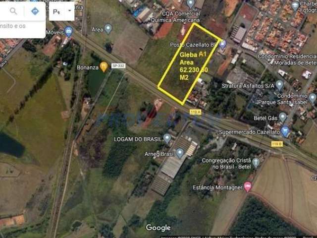 Terreno comercial à venda na Rodovia Professor Zeferino Vaz, Km 119, Betel, Paulínia por R$ 18.670.000