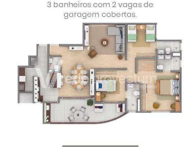 Apartamento com 3 quartos à venda na Rua Barão de Mauá, 950, Vila Clayton, Valinhos, 141 m2 por R$ 1.450.000