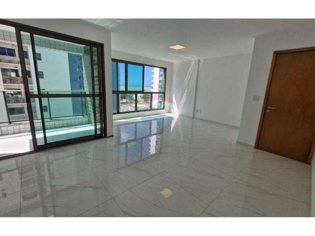 Apartamento no  Pina | 126m² | 4 quartos | 2 vagas | vista mar | reformado