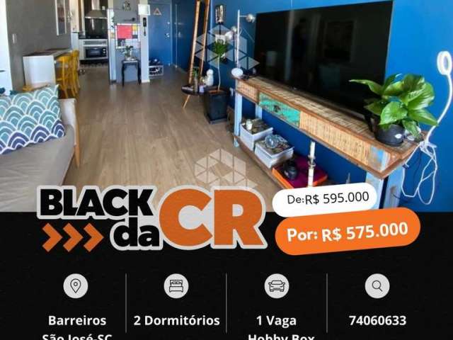 Apartamento 2 dormitórios, sendo 1 suíte, São José SC